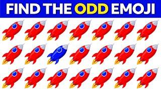 FIND THE ODD EMOJI OUT in 15 Seconds! | Odd One Out Puzzle | Find The Odd Emoji Quizzes