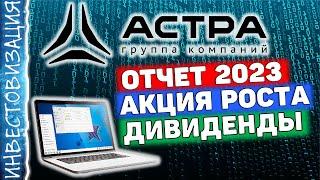 АСТРА (ASTR). Отчет за 2023г. Акция роста. Дивиденды. Перспективы.