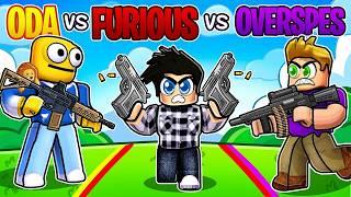 ODA vs FURIOUS vs OVERSPES dans Roblox Rivals !