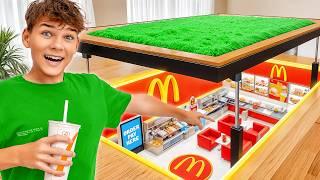 I Built a SECRET McDonald's in MY ROOM!