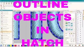 Wilcom Hatch Embroidery Software:  How to perfectly outline objects!