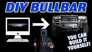 DIY - Build YOUR Own 80 Series Landcruiser Winch Bar At Home! - DIY FLAT Pack Bullbars!