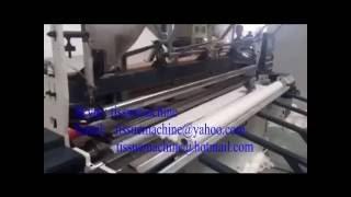 China Fully Automatic Toilet Paper Bathroom Tissue Converting Line Cutting Packing Machine