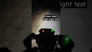 Pulsar N160 night light test || Rajesh Sriramoju || #pulsern160 #light #test #viral #pulsar #bike