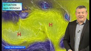 NZ: Some wet weather Mon/Tue, but powerful high pressure returning