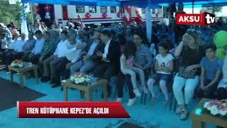 Tren kütüphane Kepez'de açıldı...