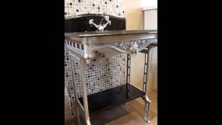 Burlington Georgian Marble & Granite Basin Washstand and Mirror at Homecare Supplies Darlington