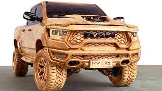 Wood Carving - 2021 RAM 1500 TRX - Woodworking Art