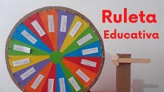 COMO HACER UNA RULETA DE CARTÓN EDUCATIVA