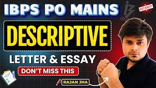  Master the Descriptive Section | Score 20+ | IBPS & SBI PO Mains 2024 | Rajan