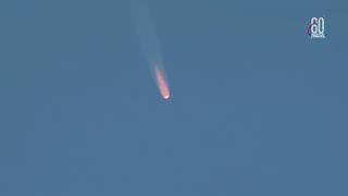 VİDEO:Soyuz rocket carrying astronauts makes emergency landing