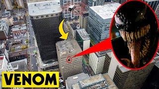 DRONE CATCHES VENOM CLIMBING BUILDINGS IN THE CITY IN REAL LIFE! | VENOM THE LAST DANCE MOVIE