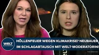 LOS ANGELES: Höllenfeuer wegen Klimakrise? Schlagabtausch von Luisa Neubauer mit WELT-Moderatorin!