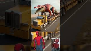 Superheroes giant crocodile avengers Marvel & DC #marvel #avengers #spiderman#shorts#robot