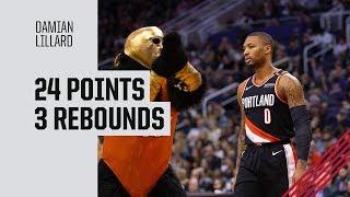 Damian Lillard (24 points) Highlights vs. Phoenix Suns | January 24, 2019