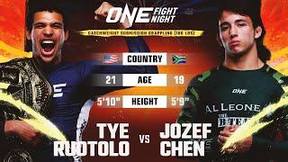 BJJ Phenoms Collide  Tye Ruotolo vs. Jozef Chen | Full Fight