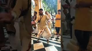 Sri Vrindavan dham devotee dancing video #ISKCON(vrindavan)