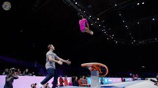 Simone Biles (USA) - Yurchenko Double Pike - Podium Training - 2023 World Championships Antwerp