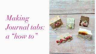 Making journal tabs: a "how to"