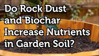 Do Rock Dust and Biochar Increase nutrients including trace elements in Garden Soil?