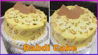 Rabadi cake recipe|| रबडी केक|| @tashasvisisters1571