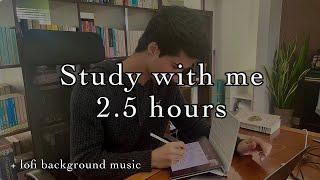 Live Study With Me 2.5H with LoFi background music - Studying for Third year Medicine exams