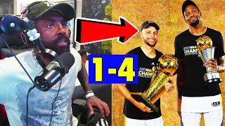 Kyrie Irving REACTS To Losing 4-1 To Kevin Durant's 2017 Warriors!!! 