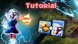 USE THE E-TITANS LIKE A PRO!  How to do the Fireball E-titan attack | TH16 Best attacks