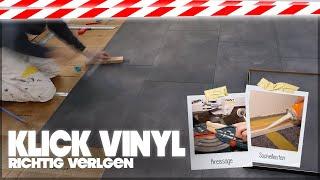 Klick Vinyl richtig verlegen Schritt für Schritt ‍️