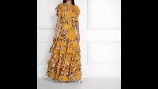 Amazing Floral Print Chiffon Long Maxi Tutorial