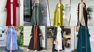 Front Open Abaya design 2024 | New Turkish abaya design//abaya hijab design ideas/ koti niqab design