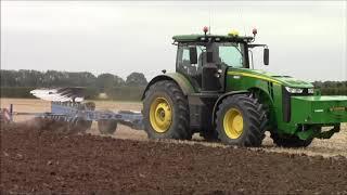 John Deere 8370r & plough & press