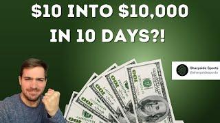 DAY 5: We are HALFWAY there. $10 into $10,000 in 10 DAYS!!