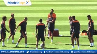 Real Madrid Champions League Training, ahead of Copenhagen