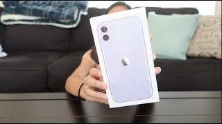 IPHONE 11 PURPLE UNBOXING + WHAT'S ON MY IPHONE