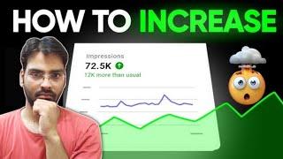 How To Increase Impressions On YouTube | Youtube Impression Nahi Bhej Raha Hai Kya Karen