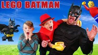 Giant Lego Mayor VS Lego Batman & Jack! Superhero Adventure with Lego Toys In Real Life!