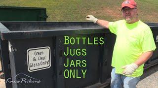 Glass Recycling Tips at Pickens County Recycle Center