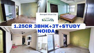 1.25 Cr में खरीदे 3Bhk+3T+Study | Amrapali silicon city sector 76 | Size 1545 | Registered flat |