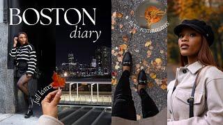 BOSTON VLOG | fall in boston, trying new restaurants, harvard sq, visiting fam | Beautifully Syndie