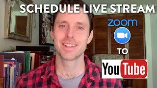 How to Schedule YouTube Live Stream for ZOOM Meetings in Advance - vlog #3