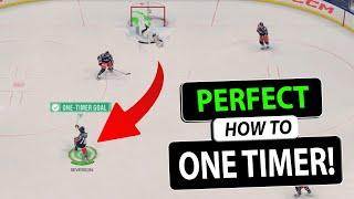 NHL 25 How To Do A Perfectly Timed (GREEN CIRCLE) One Timer
