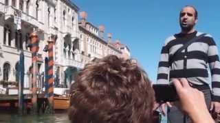 Gondola ride with accordian and singer performing "Volare." Venice /23/2013