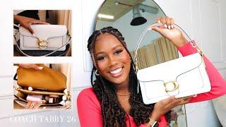 WHAT FITS INSIDE THE COACH TABBY 26 SHOULDER BAG #coachtabby #coachbag #coachunboxing #designerbags