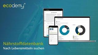 ecodemy Nährstoffdatenbank – Nach Lebensmitteln suchen