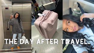 Spend a Day After Travel With Me | Destroyed Luggage + Getting My Life Together + Changing My Ways