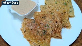 Instant Wheat Flour Dosa by Indian Yumm  | quick and healthy breakfast recipe | Dosa recipe