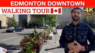 Edmonton DOWNTOWN Walk| Explore Edmonton Walking Tour | September 2024 #punjabi #ramanvlogs #walking