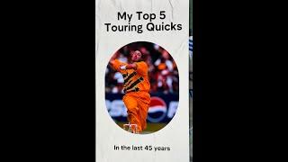 My top 5 touring Fast Bowlers to Australia since 1979