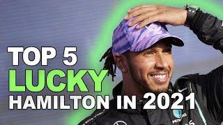 5 Times Hamilton was Extremely Lucky in 2021